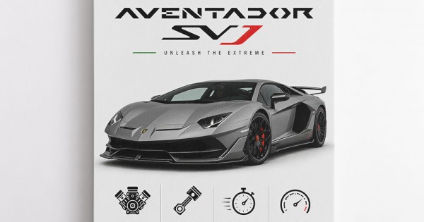 Lamborghini Aventador SVJ Wall Art Dubai | Specs Supercar Poster UAE